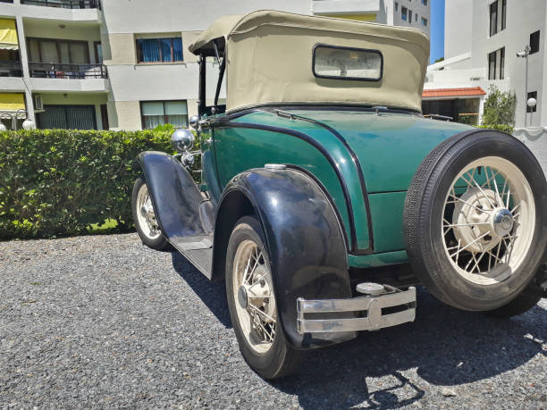 istock Classic Old Car Parked, Punta del Este, Uruguay 1227191044