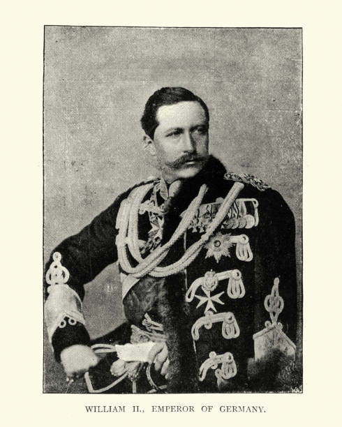Vintage photograph of Wilhelm II, German Emperor the last German Emperor (Kaiser) and King of Prussia.