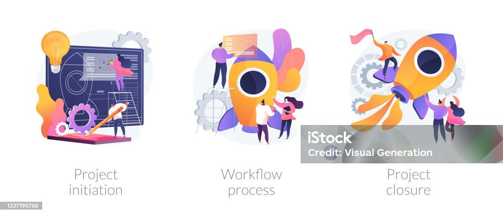 Implementation Abstract Project Implementation Abstract Concept Vector Illustrations Stock ...