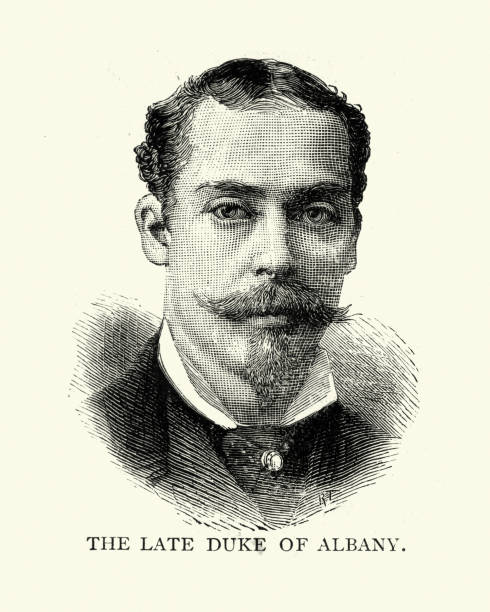 ilustrações de stock, clip art, desenhos animados e ícones de prince leopold, duke of albany - príncipe leopoldo duque de albany