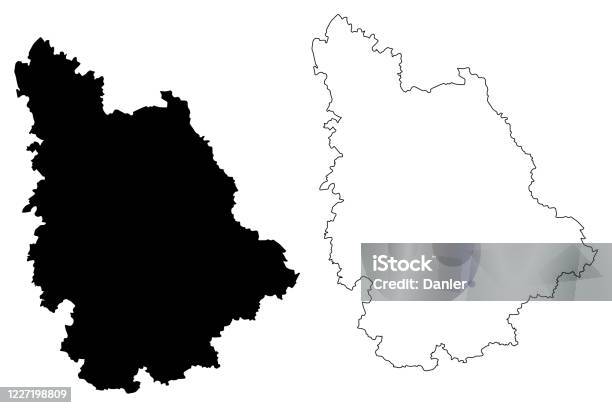 Vienne Department Map Stock Illustration - Download Image Now - Vienne ...