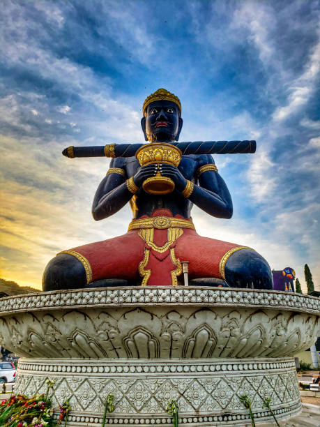 istock Battambang, Cambodia, January 02, 2020: Black buddha 1227199684
