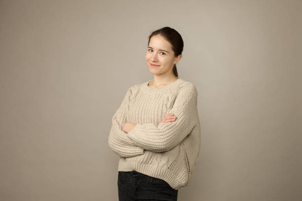 istock studio portrait of a young woman 1227203092