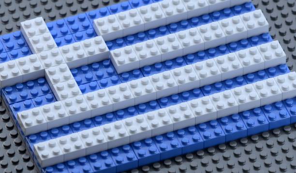 Bandera de Grecia - foto de stock