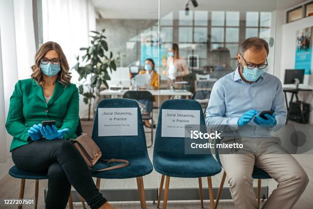 Concept Of Social Distancing To Prevent Spread Of Infectious Disease Stock Photo - Download Image Now