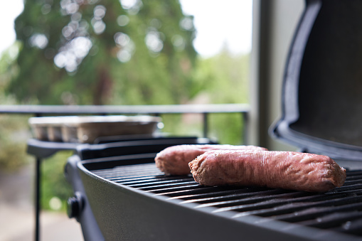 Beyond Meat Sausages on the Grill