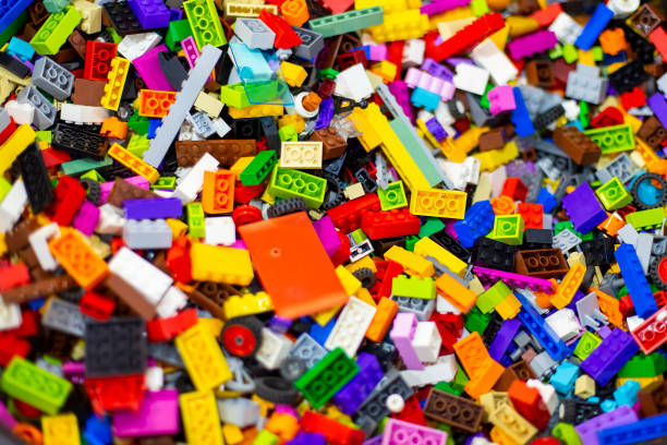istock texture of colored toy bricks background. soft focus, top view 1227208511