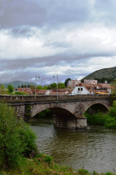 istock an old stone bridge in the city 1227213208
