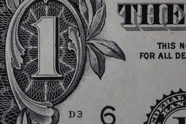istock Closeup of front side of 1 dollar bill 1227219906