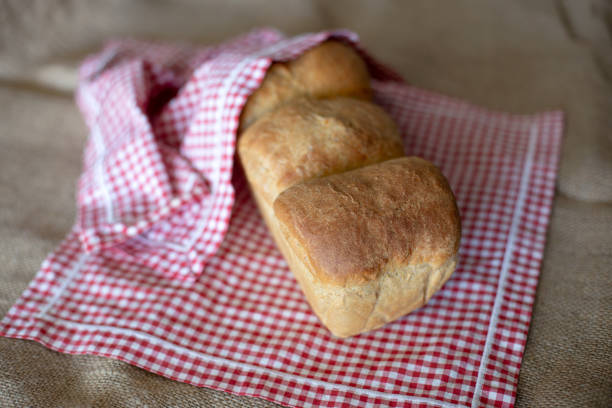 Freshly baked traditional bread stock photo