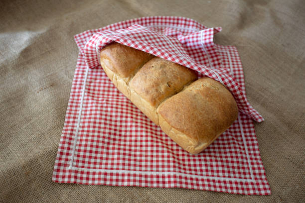 Homemade Bread Preparation stock photo