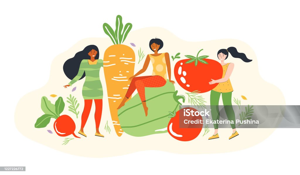 Ilustración de Concepto De Un Estilo De Vida Saludable Y Nutrición Dietética Grupo De Mujeres Pequeñas Jóvenes Junto A Verduras Grandes Dieta De Personajes De Dibujos Animados Femeninos Y Alimentación Saludable Ilustración Ilustración de Concepto De Un Estilo De Vida Saludable Y Nutrición Dietética Grupo De Mujeres Pequeñas Jóvenes Junto A Verduras Grandes Dieta De Personajes De Dibujos Animados Femeninos Y Alimentación Saludable Ilustración