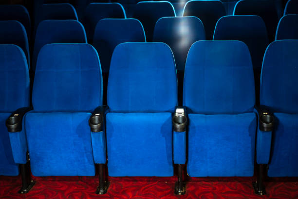 istock Close up of cinema seats 1227227903