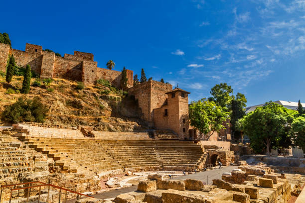istock Roman amphitheatre ruins in Malaga 1227229177