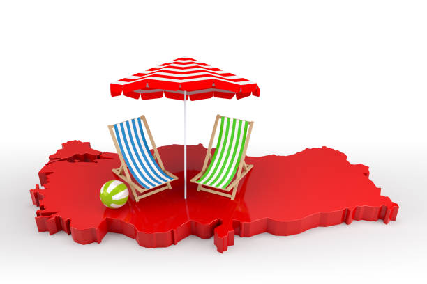 Are you ready for the summer holidays in turkey?. 3d Rendering