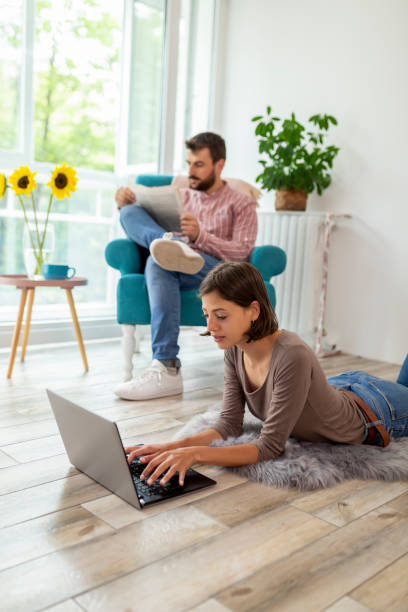 istock Couple reading in their leisure time 1227230780