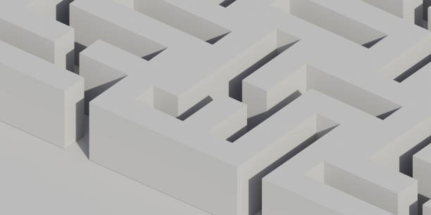 istock abstract modern technology background rendering 3d illustration cubic mesh maze geometric design 1227234101