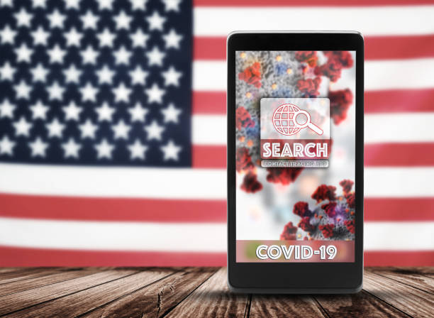 istock contact tracing app on smartphone device 1227236625