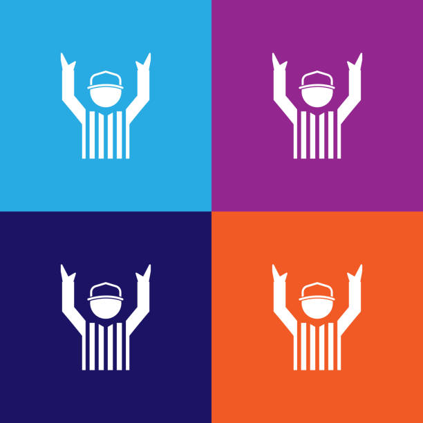 american football referee color icons. Element of popular american football color icons. Signs, symbols collection icons for websites, web design, american football referee color icons. Element of popular american football color icons. Signs, symbols collection icons for websites, web design, on colored background referee touchdown background stock illustrations