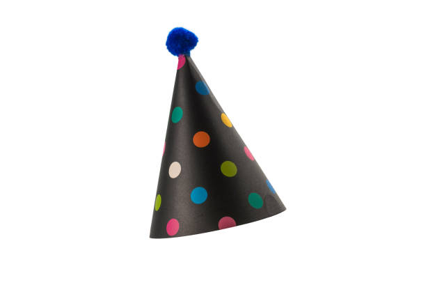 istock Colorful birthday cap isolated on white 1227243875