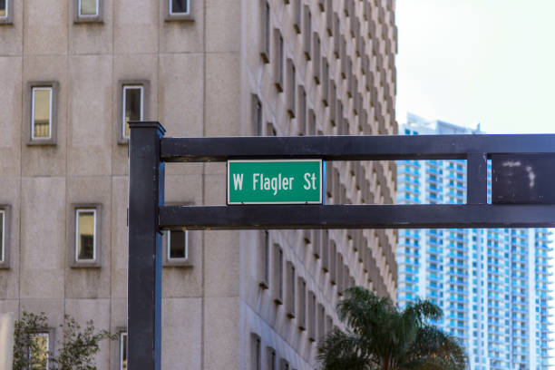 istock Green poster with street name 1227245073