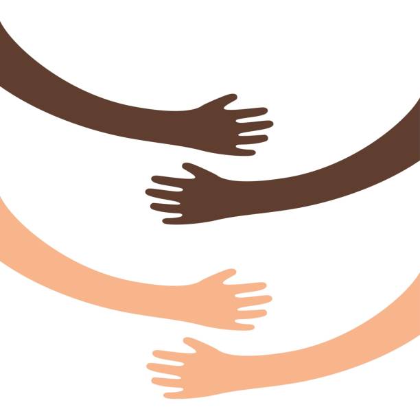 Hugging Hands Vector 150+ Fingers Hugging Background Stock Illustrations, Royalty-Free ...