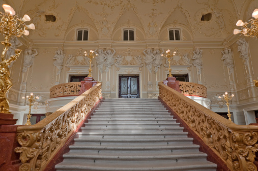 stairway. An interior of opera theatre. Odessa, Ukraine