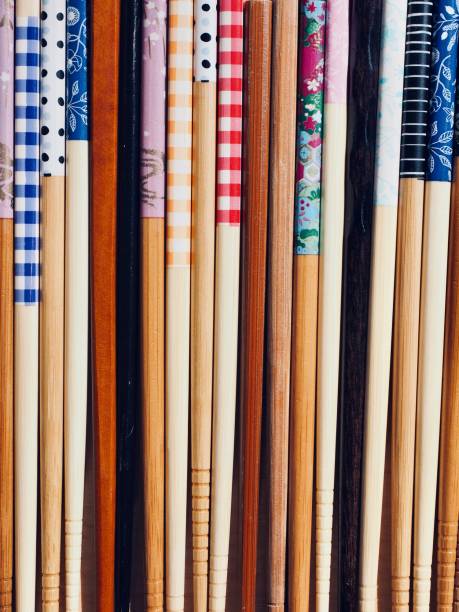 Oriental chopsticks of various shapes