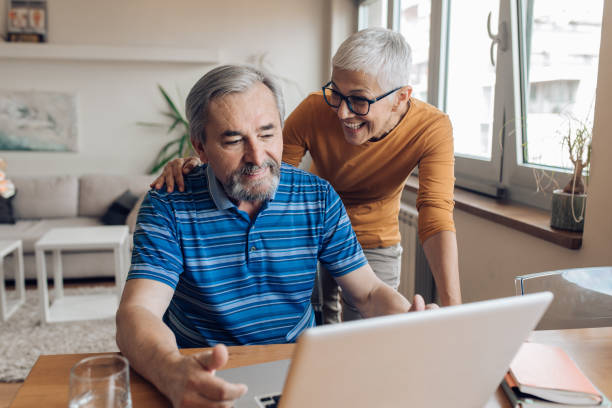 istock Seniors working from home together 1227263293