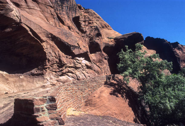 Canyon de Chelly NM - Stonework Along White House Trail - 1998