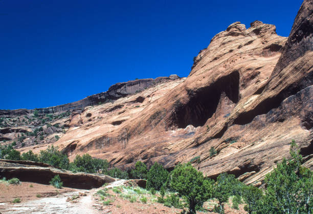 istock Canyon de Chelly NM - Footpath Below Ancient Rock - 1998 1227265171