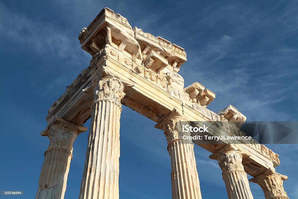 Temple of Apollo, Side, Turkey  Ancient Civilization Stock Photo