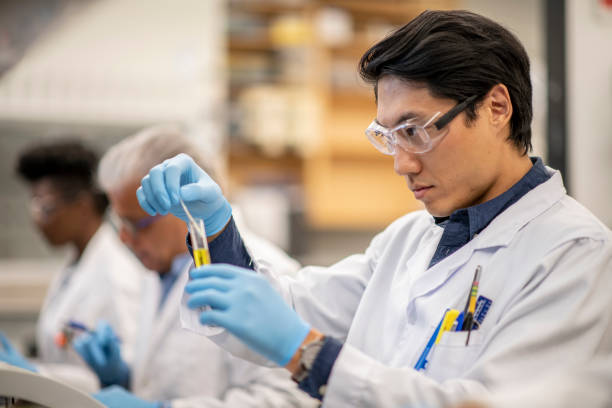 istock Asian male scientist working in a laboratory 1227267605