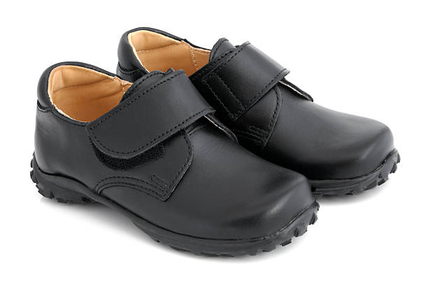 istock Child's black shoes 122726787