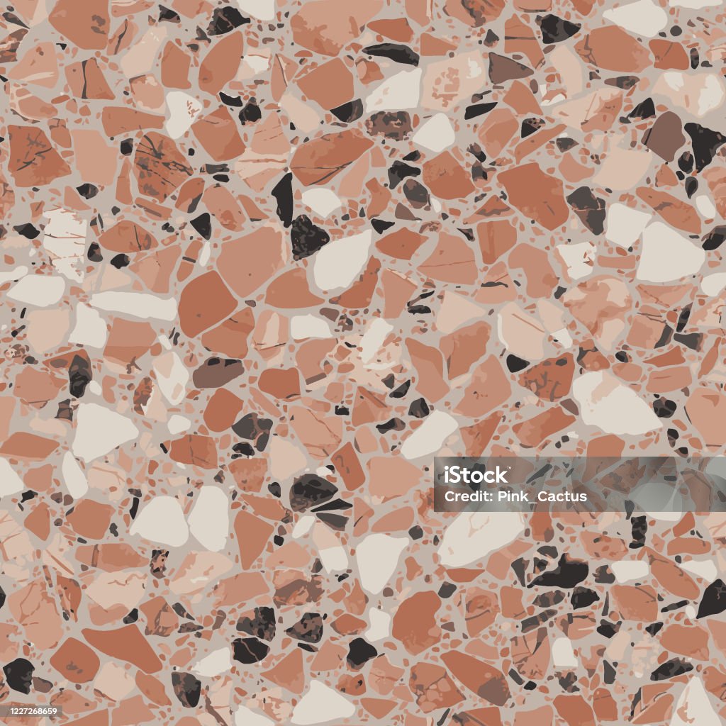 Stone Texture Loopable Terrazzo Stone Background Texture Stock Illustration - Download Image ...