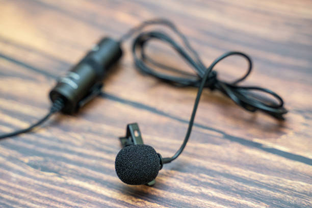 istock clip on microphone for recording audio 1227277338