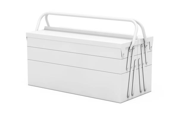 istock White Metal Classic Toolbox in Clay Style. 3d Rendering 1227279870
