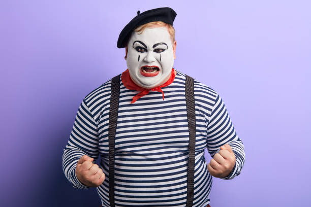 istock frustrated nervous mime shouting, screaming 1227292242