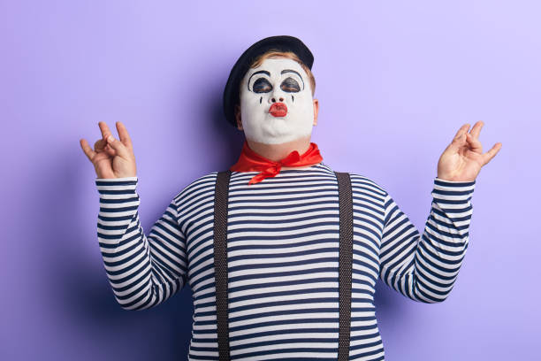 istock funny plump man with closed eyes meditating 1227292298