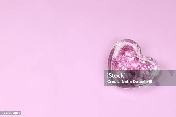 Spa Concept Plat Lay Image Stock Photo - Download Image Now - Heart Shape, Perfume, Aromatherapy