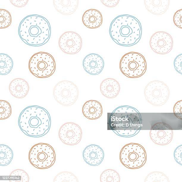 Donut Color Pattern Solidworks Seamless Pattern Of Colorful Donuts Stock Illustration - Download Image ...