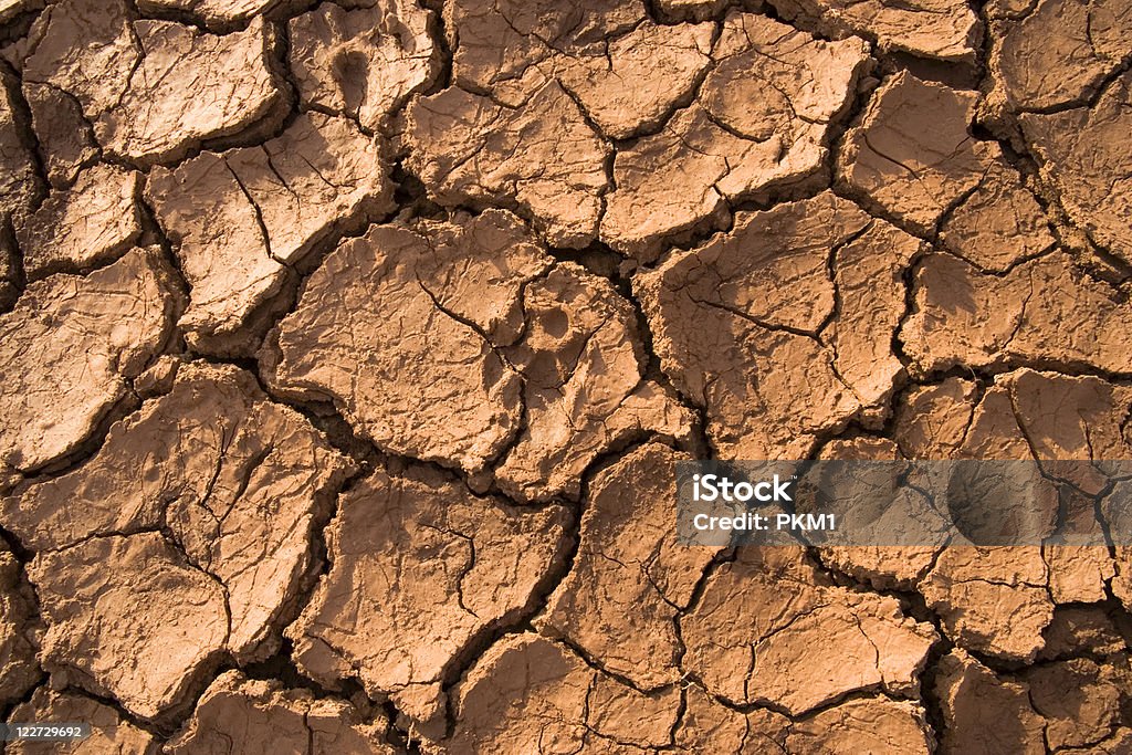 Global Warming - Parched Earth  Arid Climate Stock Photo