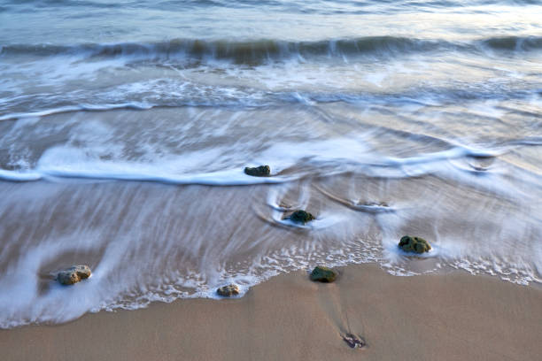 istock an evening of a calm beach 1227301541