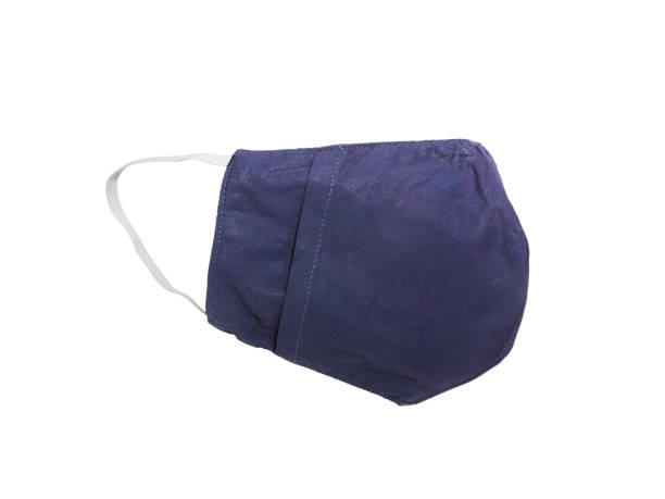 istock Hand Made Fabrics Face Mask Isolated on White Background 1227304738