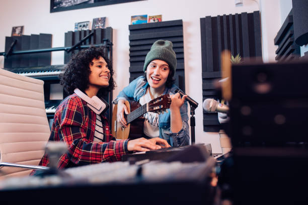 istock Girls making music and having fun 1227307104