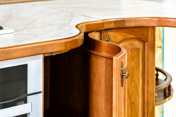 istock Classic wooden kitchen. The embodiment of modern design solutions 1227311580