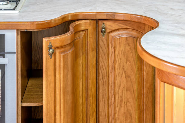 istock Classic wooden kitchen. The embodiment of modern design solutions 1227311590
