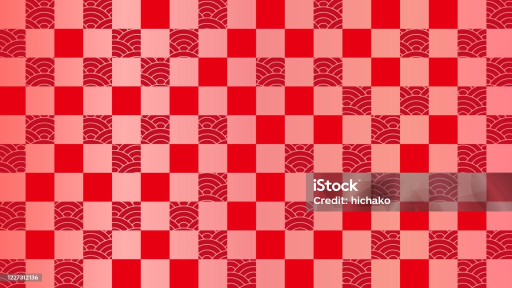 Check Pattern Ripple Illustration Of A Blue Background With A Continuous Check Pattern And ...