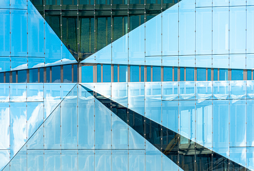 Bright and modern ceiling Modern Building in Shenzhen, China\nAbstract Architecture, curve detail and modern facade