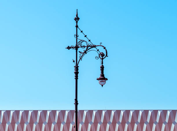istock Low Angle View Of Street Light Against Building 1227314475